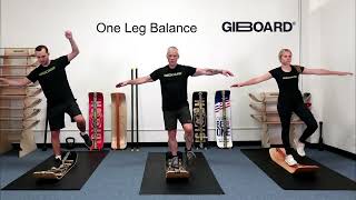 One Leg Balance Exercise Demonstration on a GiBoard Balance Board