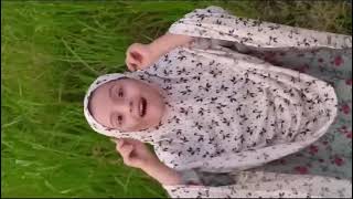 في صباح مسكر كده يا ناس؟؟؟اجمل صباح لطفلة أزهرية بالغيط المصري  في #اليوم_العالمي_للمرأة_الريفية