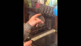 How to fix broken upper rack on kitchen aid dishwasher model KUDS30IXSS4