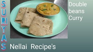 Double beans recipe | Double beans kuruma | Double beans gravy | kuruma | Double beans kulambu