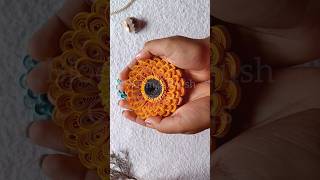 Big Paper Quilling Flower Tutorial । #quillingart #paperquilling #paperflower #shorts