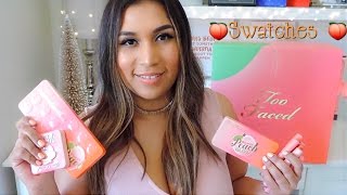 New Too Faced Sweet Peach Collection (swatches)