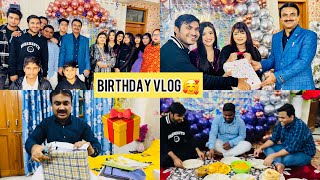 My Papa Birthday GIFTS Unboxing + PAPA Ki Birthday Party Vlog | Mahjabeen Ali Vlogs