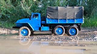 Ural 4320 & mud  - RC scale truck [Cross RC UC6, Das Mikro TBS Mini sound module]