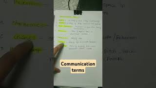 Important communication terms #quickrevision #shortvideo #drbarkhagupta