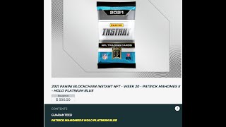 🔴LIVE PANINI PRIZM BLOCKCHAIN LEGEND PACK RIPS NFL INSTANTS NFTS