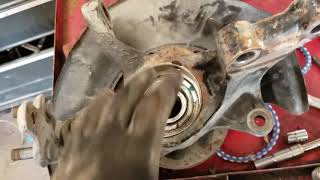 Toyota Camry bearing and rotor and brakes repair