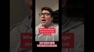 This is just some skit that I did back in late 2022 on TikTok #shorts #tiktok #managersbelike ￼