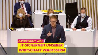 IT-Sicherheit unserer Wirtschaft | David Wulff, MdL FDP-Fraktion | Drucksache 8/244 Landtag MV