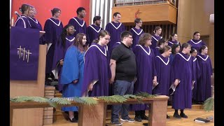 Iowa Wesleyan University Choir at First United Methodist Church Palm Sunday April 2 2023