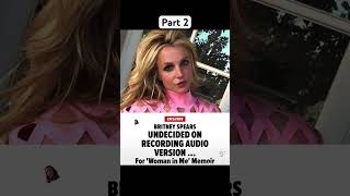 Britney Spears undecided on recording audio version of book pt2 #ytshorts #britneyspears #newbook