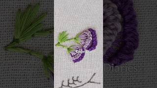 Very Easy Flower Hand Embroidery Design For Beginners #handembrodiery