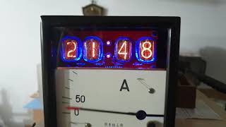 Nixie Electronic Clock III (Vintage Industrial Ampermeter Case)