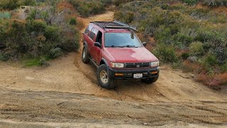 lifted R50/ Nissan pathfinder goes off roading again!