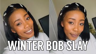 WINTER BOB SLAY ft. SOGOODHAIR + NEW IGTV HAIR SERIES UPDATE | Ayabulela Mahleza