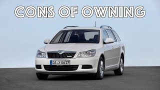 What are the cons of owning a Skoda Octavia II generation A5?