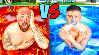 Heißer vs Kalter Pool Challenge !