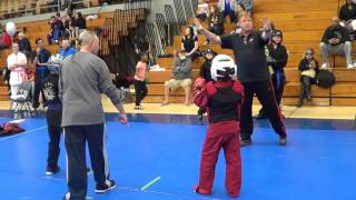 Xander Allman sparring at the Southwest Classic