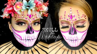 Skull Makeup Step by Step Tutorial | #skull #makeuptutorial #halloweenmakeuplook