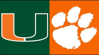 2017-18 College Basketball:  (#18) Miami vs. (#19) Clemson (Full Game)