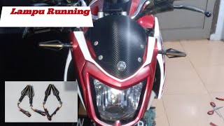 Cara pasang lampu Sein Running di motor Vixion NVL...makin josss