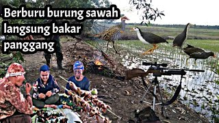 Berburu burung mandar,keruak,sintar dikebun sayur poin langsung bakar