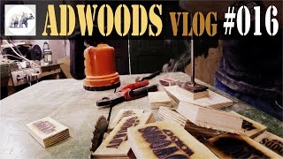 ADWOODS VLOG #016 Testing my new logo stamp