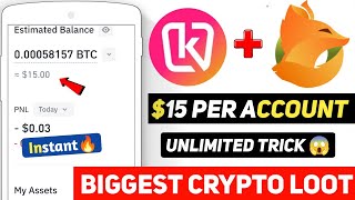 🤯 15$ Instant Withdraw In Fox Wallet 🔥 Coinlive Trick 😍 Koinbasket Trick