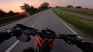 SUNSET EVENING RIDE | SOUND POV [4K]