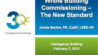 Procurement Briefing Third Party Requirements for Building Commissioning