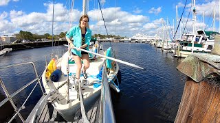 Leaving The Dock & First Sail On Our Cruising Sailboat | Sailboat Story 229