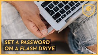 How to set a password on a flash drive