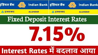 Indian Bank Revised RD Interest Rates 2023|Fixed Deposit Rates|Term Deposit Interest