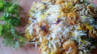 PRAWN BIRIYANI || Easy steps with Madhu's Kitchen Show