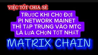 PI NETWORK.TRƯỚC KHI CHỜ ĐỢI PI NETWORK MAINET THÌ TẬP TRUNG VÀO MATRIX CHAIN LÀ LỰA CHỌN TỐT NHẤT