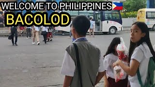 WALKING TOUR IN A BUSTLING STREET OF BACOLOD CITY NEGROS OCCIDENTAL PHILIPPINES