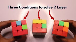 Three Conditions to solve your Second Layer /#cubers #rubikscube #tipsandtricks #youtube #cube