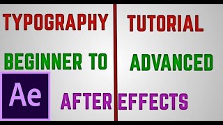 Motion Graphics Typography Animation | After Effects | Part 8 of 14| Master Class