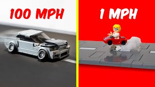 FASTEST LEGO CAR! lego car speed test