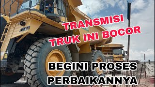 Transmisi Truk Besar Ini Bocor, Begini Perbaikannya