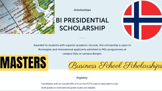 2022~2023 BI Presidential scholarships for international students to NORWAY (Study in Norway)