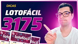 DICAS E ANÁLISES PARA LOTOFACIL 3175! 5 GANHADORES!