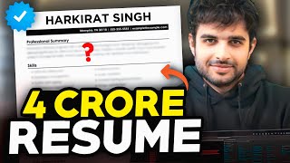 This Resume got me a 4 Crore Remote Job as a Software Developer!