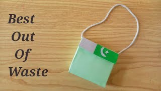 Bag making for Independence day | Independence day crafts | Best out of waste