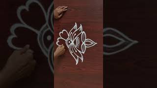 Easy diya rangoli design | Diwali | Deepavali | muggu | kollam #shorts