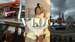 WEEKEND VLOG--- MY BIG GIRL TURNED 8, MY MOM THINKS IM PREGNANT , AMUSEMENT PARK + MORE