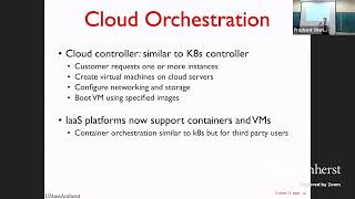 UMass  CS677 - Spring22 - Lecture 11 - Cloud Computing