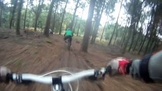 Forest of Dean downhill run with a small crash