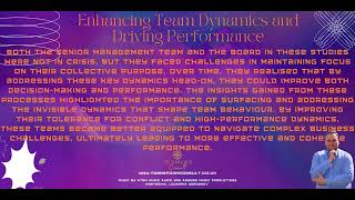 Enhancing Team Dynamics and Driving Performance