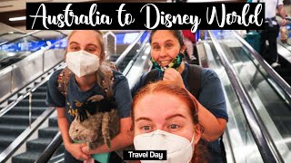 TRAVELLING FROM AUSTRALIA TO DISNEY WORLD 🇦🇺🛫 | TRAVEL DAY | DISNEY WORLD APRIL 2022